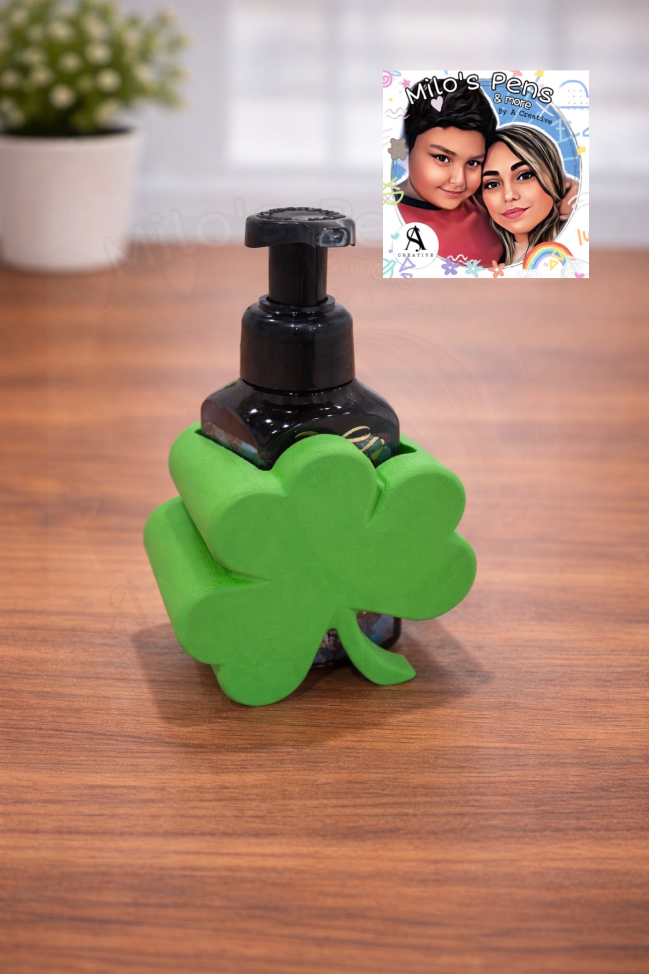 Leaf clover bbw hand soap holder
