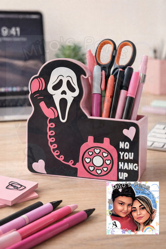 No you hang up ghost face bbw soap holder/ pen holder