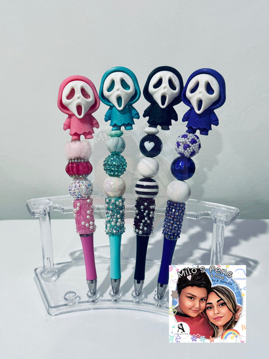 Ghost face beadable pens